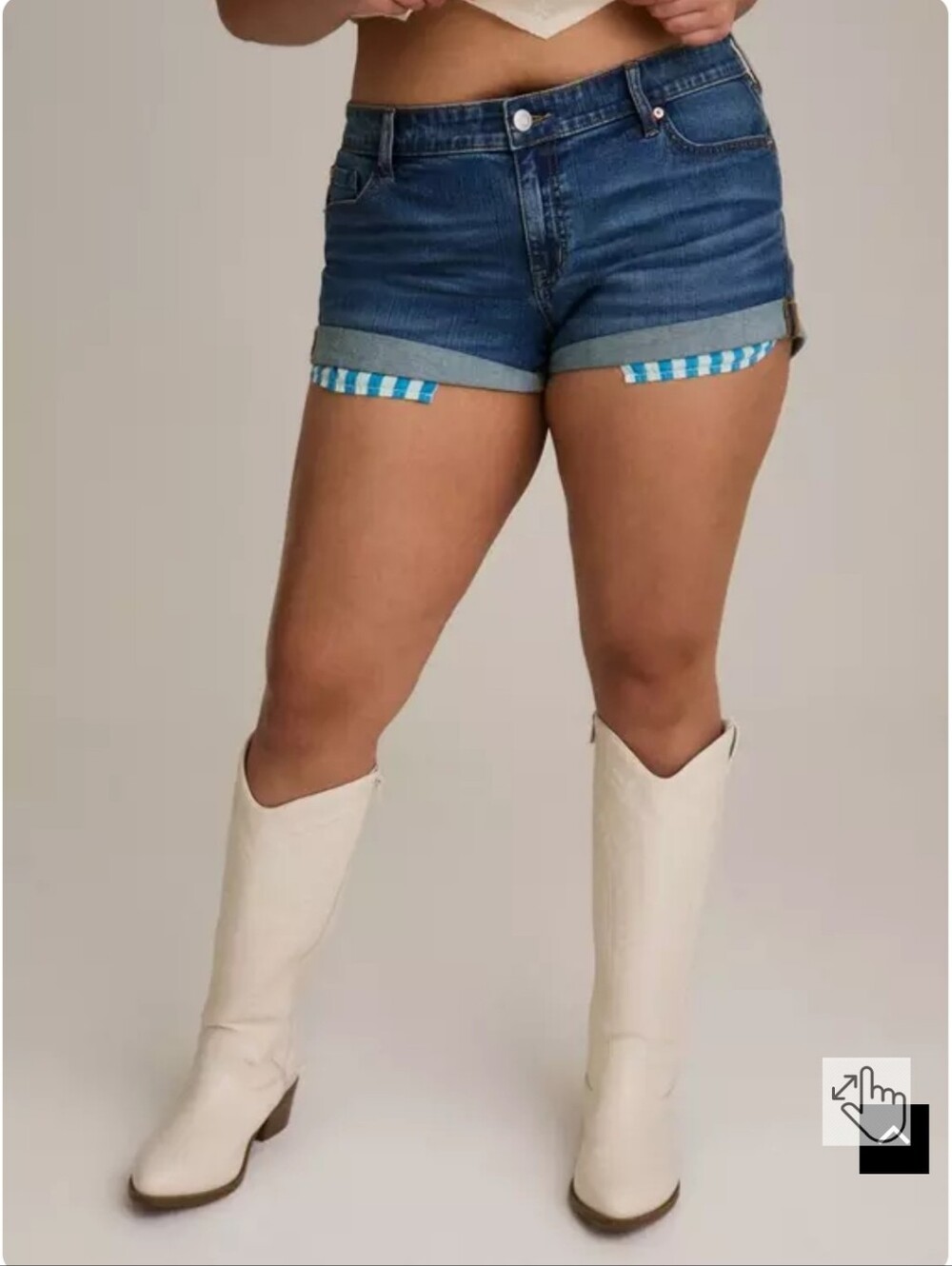 NWOT Torrid Festi 2.5" Low-Rise Relaxed Denim Shorts - Picture 2 of 8
